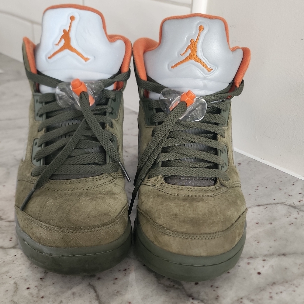Air Jordan Olive Green Sneakers